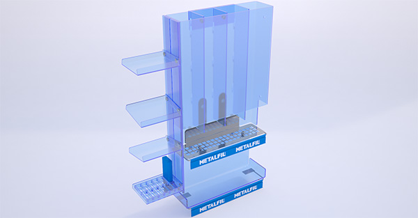 DISPENSER IN FILO , LAMIERA E MATERIALE TERMOPLASTICO