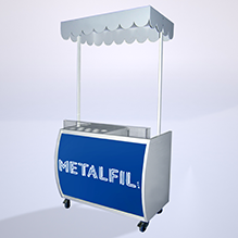 METAL OR COMBINED DISPLAY COUNTERS – STATIONARY OR PORTABLE