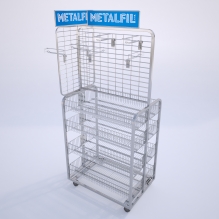 SEPARATE STAND WITH 4 BASKETS AND NET